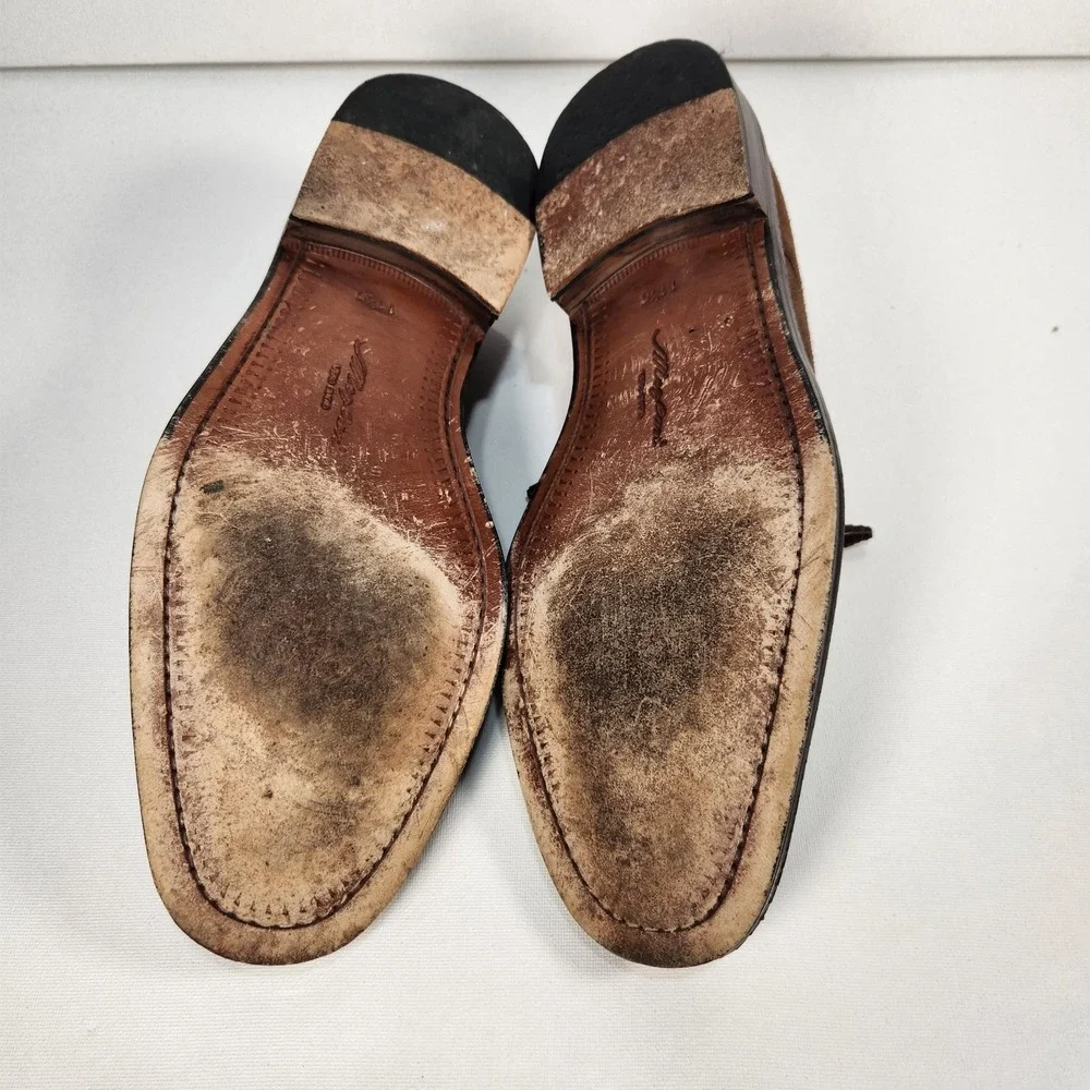 Mezlan‎ Mens Roviga Brown Suede Dress Shoes Size 11.5M Lace Up